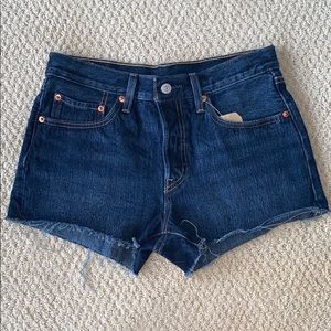Levi 501 Mid Rise Jean Shorts